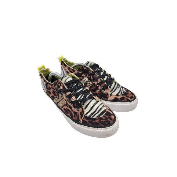 Jellypop Women's Kory Animal Multifabric Stone Wash Sneakers Multicolor Size 7M - Picture 1 of 10